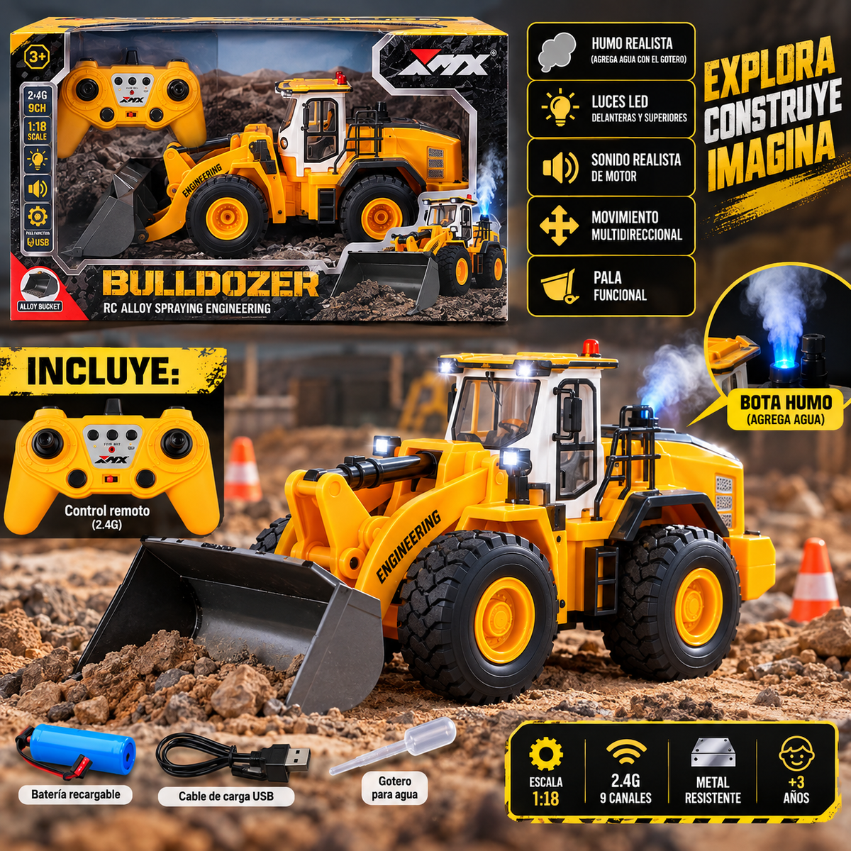 Cargador Frontal RC